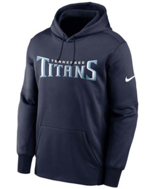 Tennessee Titans Nike Sideline Athletic Stack Performance Pullover Hoodie -  Navy