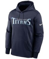 Men's Nike Navy Tennessee Titans Sideline Club Fleece Pullover Hoodie Size: Small