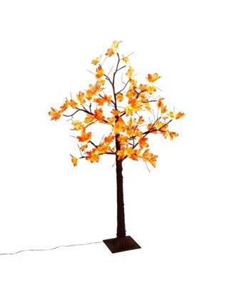 Feet Electric Lighted Maple Leaf Tree with Micro LED Lights