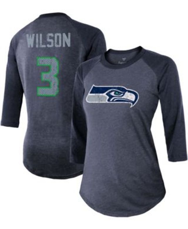 Russell Wilson Shirt Mens L Large Black Seattle Seahawks Short Sleeve T  Shirt