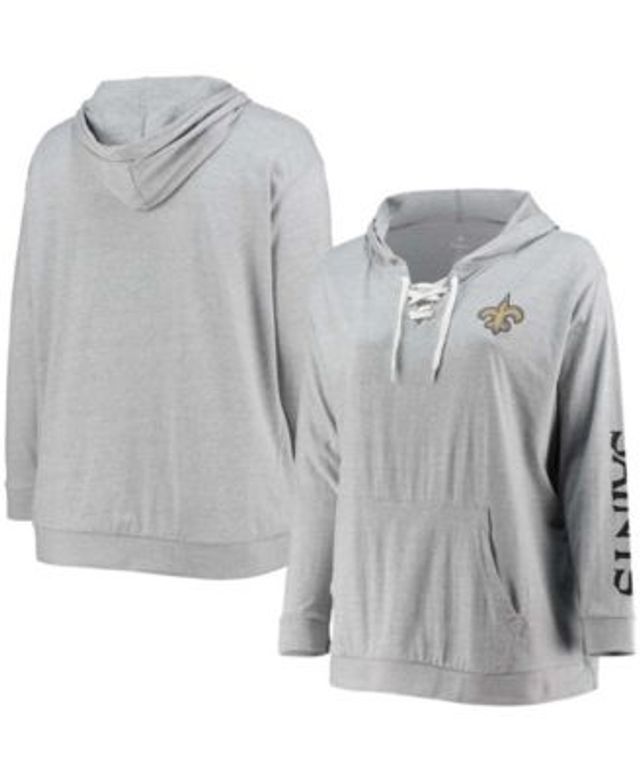 New Orleans Saints Nike Fashion Color Block Pullover Hoodie - Black