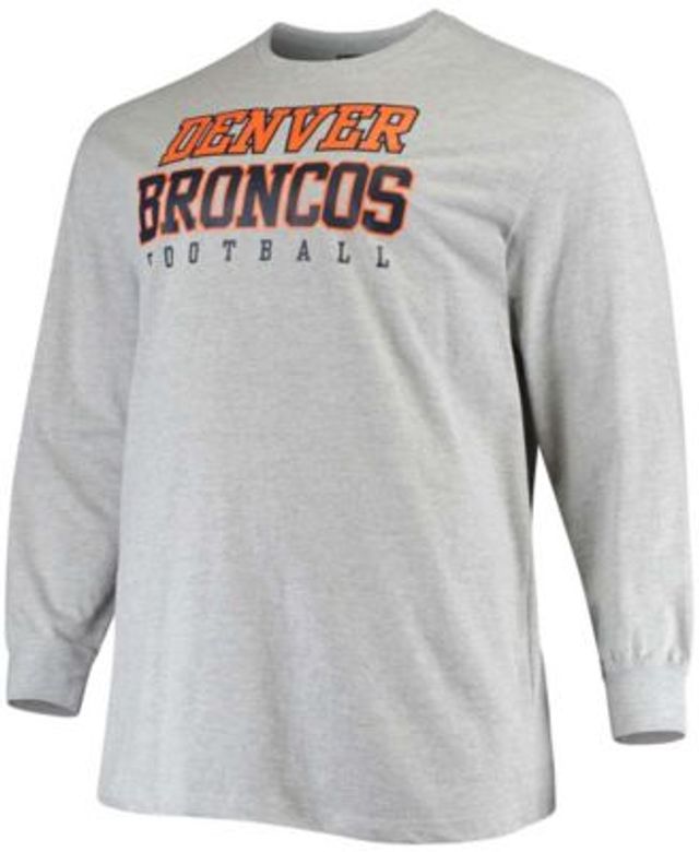 Fanatics Men's Big and Tall Heathered Gray Baltimore Ravens Practice Long  Sleeve T-shirt