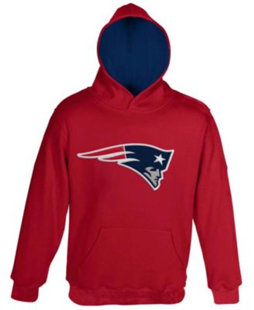 New England Patriots Youth Primary Logo Team Color Fleece Pullover Hoodie -  Navy Blue