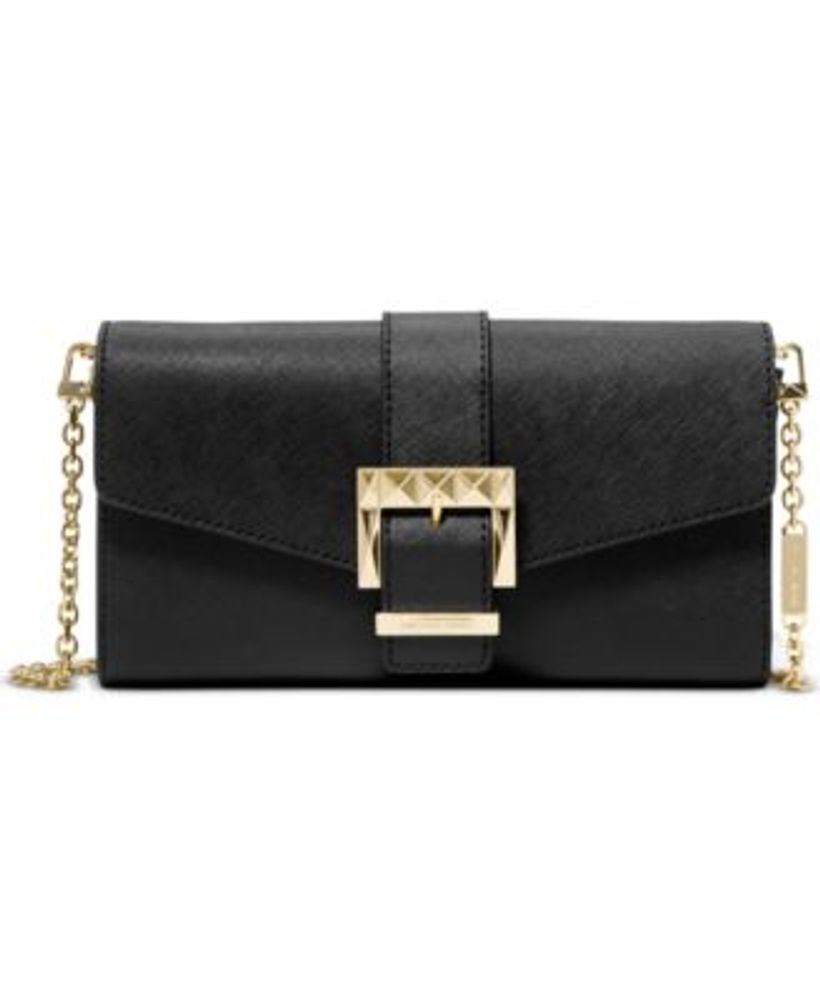 Michael Kors Clutch Bag Penelope In Leather In Rosa