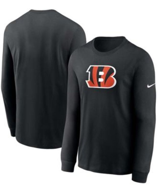 Nike Men's Black Cincinnati Bengals Primary Logo Long Sleeve T