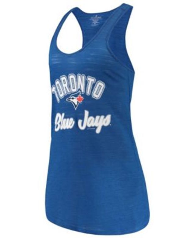 Soft As A Grape Women's Royal Toronto Blue Jays Tri-Blend Tank Top