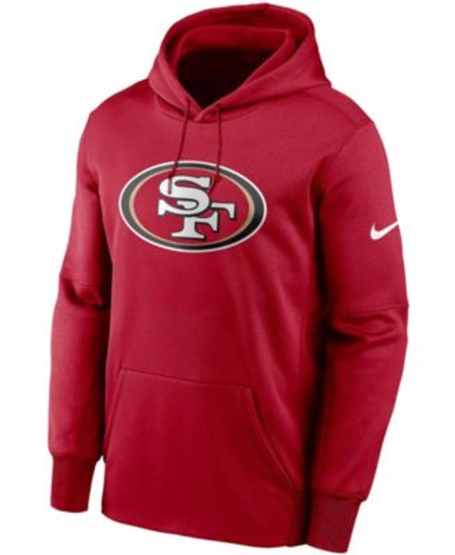 Nike Men's Scarlet San Francisco 49Ers Fan Gear Primary Logo Therma  Performance Pullover Hoodie - Macy's