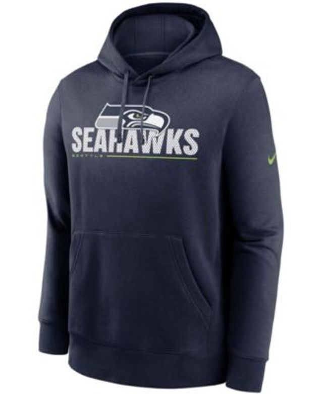 Seattle Seahawks Big & Tall Pullover Hoodie - College Navy/Neon Green