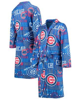 Men's Royal Chicago Cubs Ensemble Microfleece Robe
