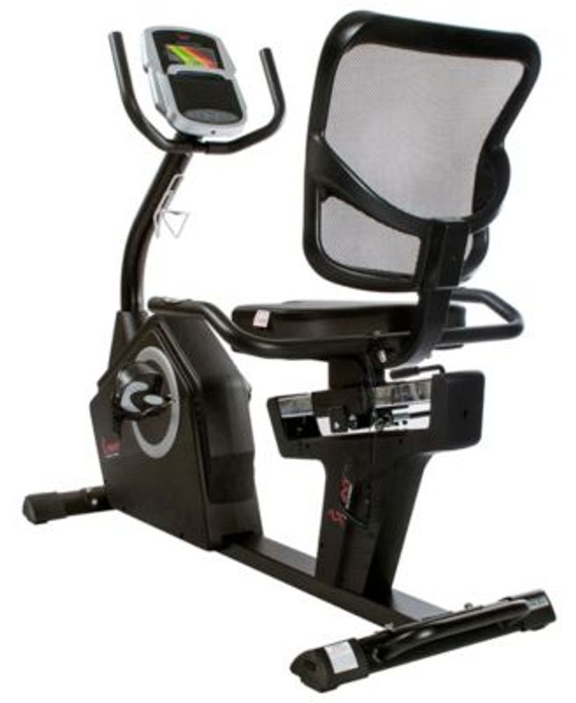 Stationary Recumbent Bike with Programmable LCD Display