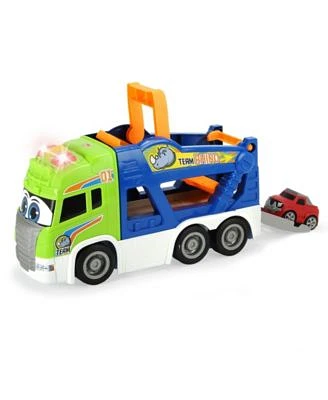 - 16" Happy Scania Car Transporter Pre-School Vehicle with Extra Car