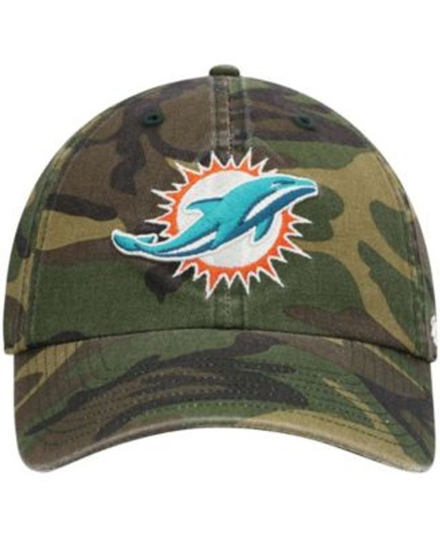 47 Brand Men's Camo Miami Dolphins Woodland Clean Up Adjustable