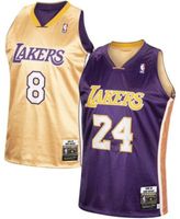 Men's Los Angeles Lakers Kobe Bryant Mitchell & Ness Gold Hall of Fame  Class of 2020 #24 Authentic Hardwood Classics Jersey