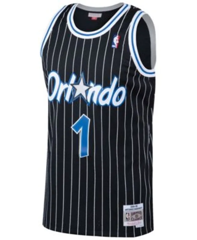 Men's Orlando Magic Penny Hardaway Mitchell & Ness Black 1994-95 Hardwood  Classics Flames Swingman Jersey