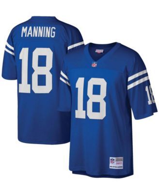 Men's Mitchell & Ness Peyton Manning White/Royal Indianapolis