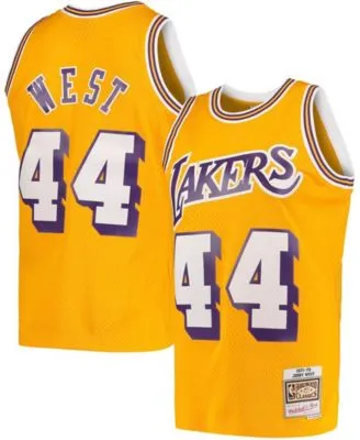 Men's Mitchell & Ness Jerry West Royal Los Angeles Lakers Hardwood Classics  1960-61 Swingman Jersey