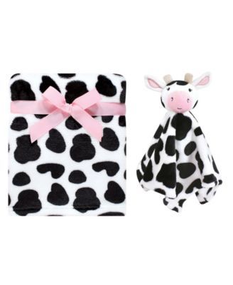 Baby Girls Plush Blanket with Security Blanket
