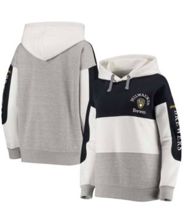 Milwaukee Brewers New Era Women's Gray Sweater Crew