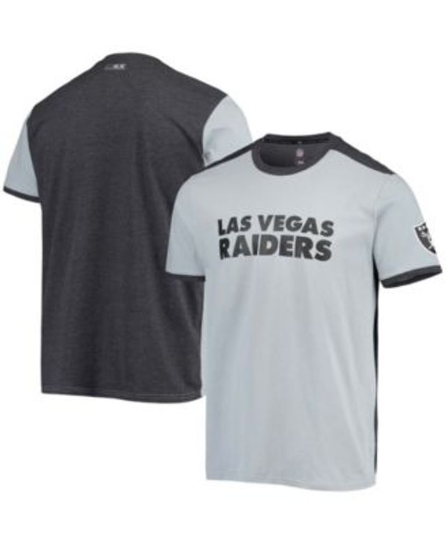 Nike Black And Silver-tone Las Vegas Raiders Throwback Raglan Long