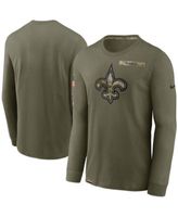 Men's Nike Olive Cleveland Browns 2021 Salute to Service Performance Long Sleeve T-Shirt