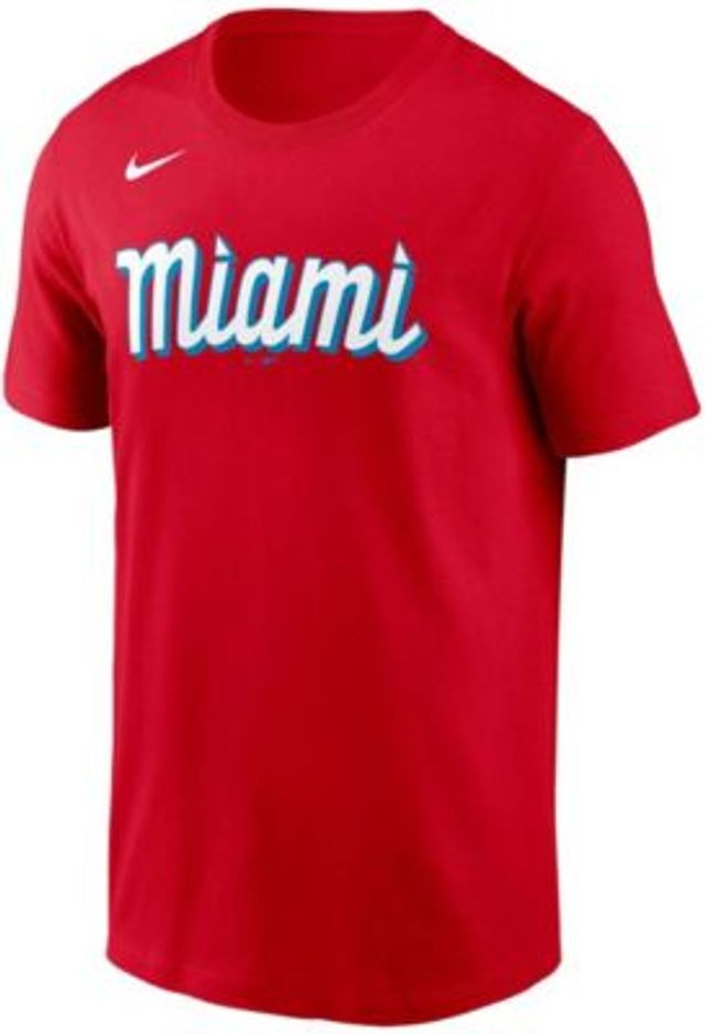 Men's Nike Jazz Chisholm Red Miami Marlins 2021 City Connect Name