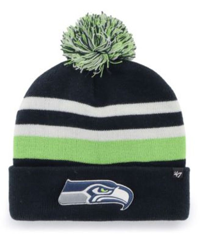 Lids Denver Broncos '47 State Line Cuffed Knit Hat with Pom - Navy