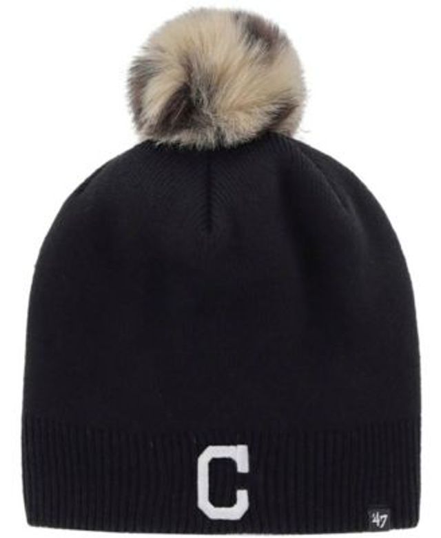 Women's '47 Black Seattle Seahawks Serengeti Beanie with Pom