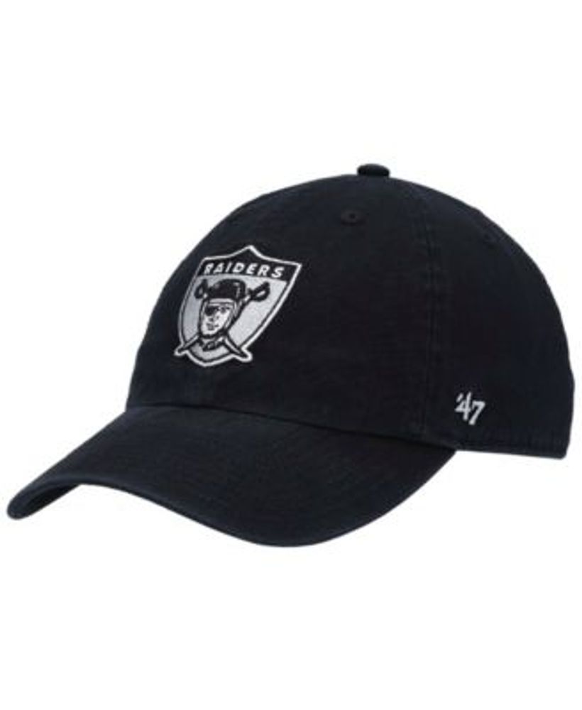 47 Black Las Vegas Raiders Clean Up Legacy Adjustable Hat