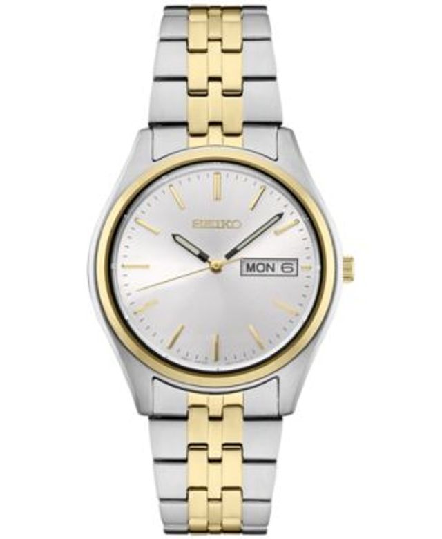 Seiko Men's Essentials Two-Tone Stainless Steel Bracelet Watch 39mm |  Connecticut Post Mall