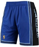 Mitchell & Ness Men's Los Angeles Lakers Black Reload Swingman Shorts, Small