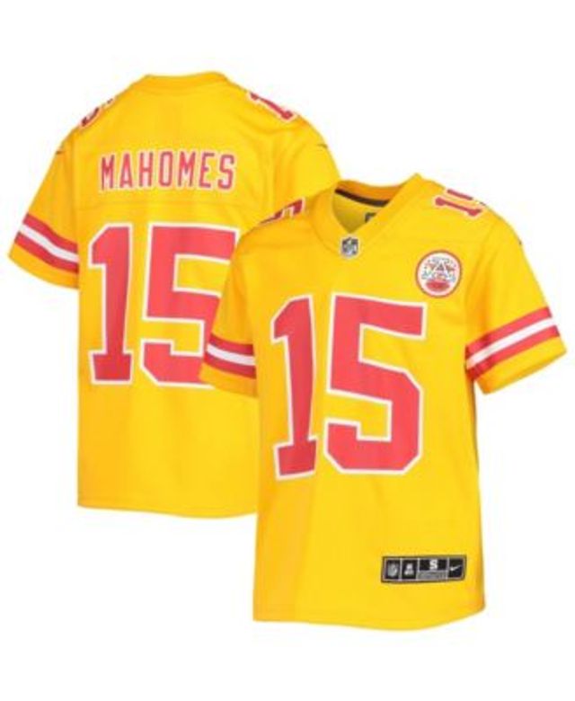 Youth Nike Patrick Mahomes Gold Kansas City Chiefs Inverted