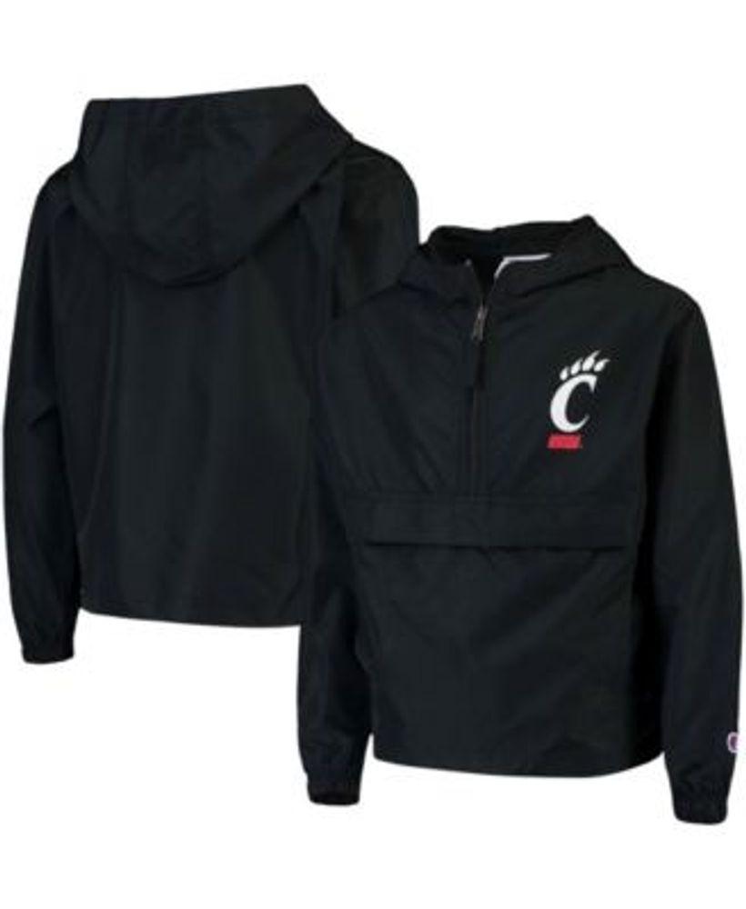 Youth Black Cincinnati Bearcats Pack and Go Windbreaker Jacket