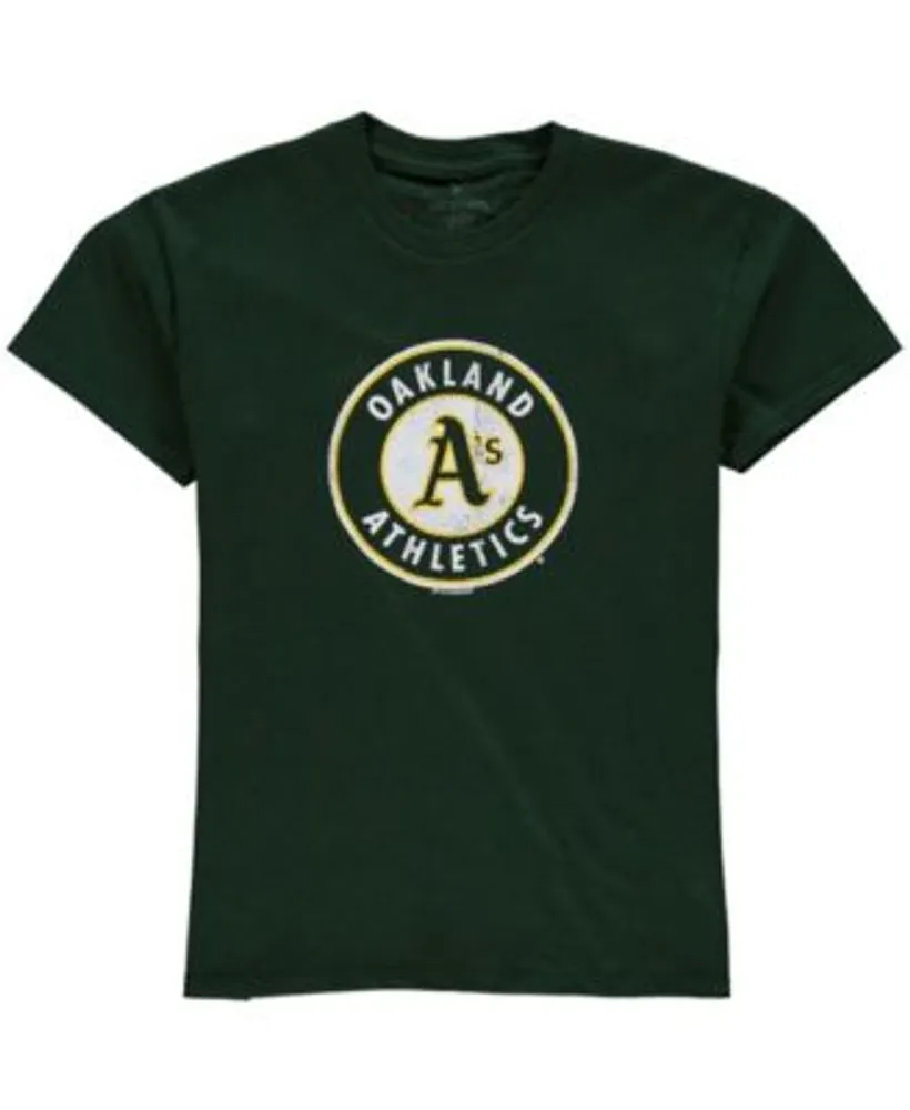 Oakland Athletics Youth Distressed Logo T-Shirt - Green