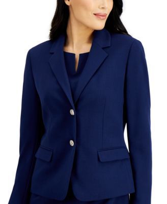 Two-Button Blazer, Regular and Petite Sizes