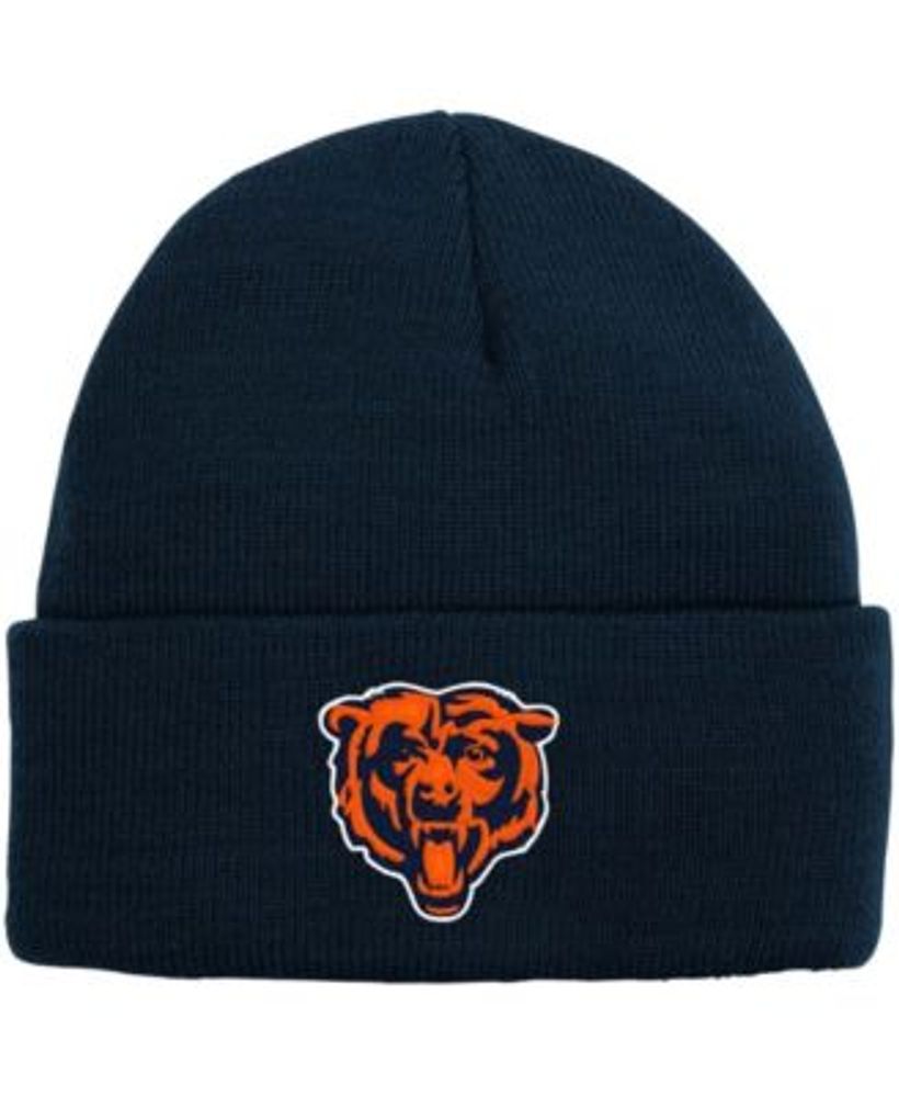 Youth Outerstuff Navy Chicago Bears Wordmark Ears Trooper Knit Hat