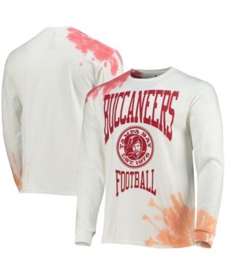 Men's Nike White/Orange Tampa Bay Buccaneers Throwback Raglan Long Sleeve T-Shirt Size: Medium