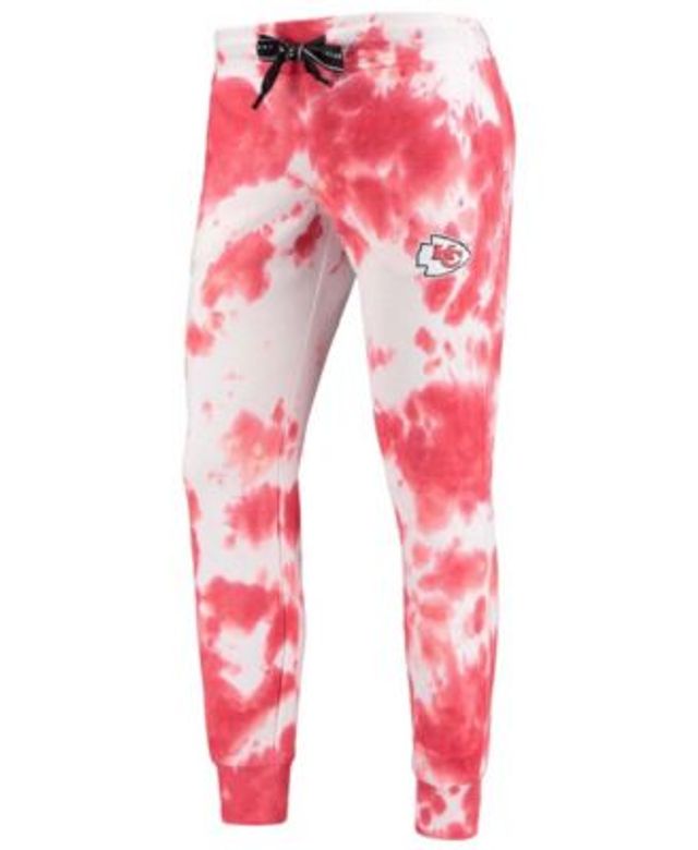 Women's DKNY Sport White/Black Philadelphia Eagles Melody Tie-Dye Jogger  Pants