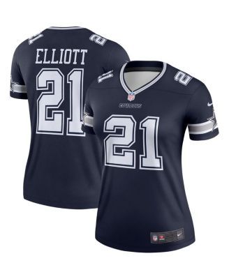 Women's Nike Ezekiel Elliott White Dallas Cowboys Color Rush Legend Player  Jersey