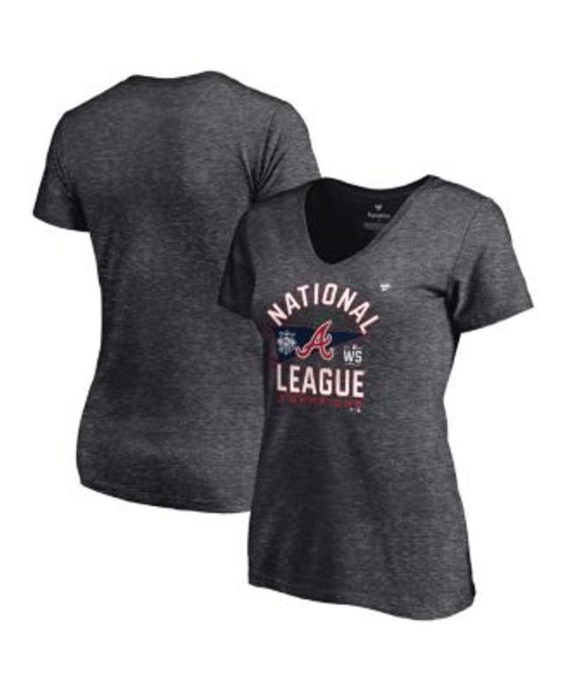 Youth Fanatics Branded Heathered Gray Atlanta Braves 2021 World Series Champions Locker Room T-Shirt