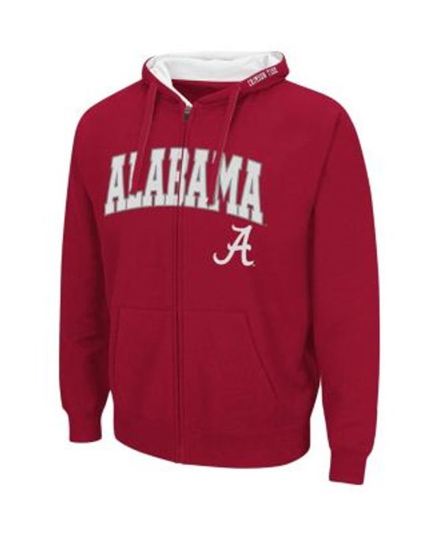 Alabama Crimson Tide Nike Logo Stack Performance Full-Zip Hoodie - Black