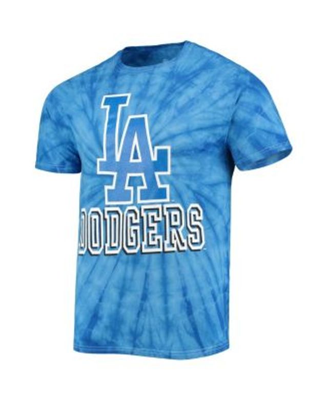 Men's Los Angeles Dodgers '47 White Vortex Vintage Tubular Tie-Dye T-Shirt