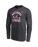 Men's Fanatics Branded Heathered Gray Atlanta Braves 2021 World Series Champions Locker Room Long Sleeve T-Shirt