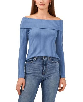 Women's Long Sleeve Off the Shoulder Knit Top