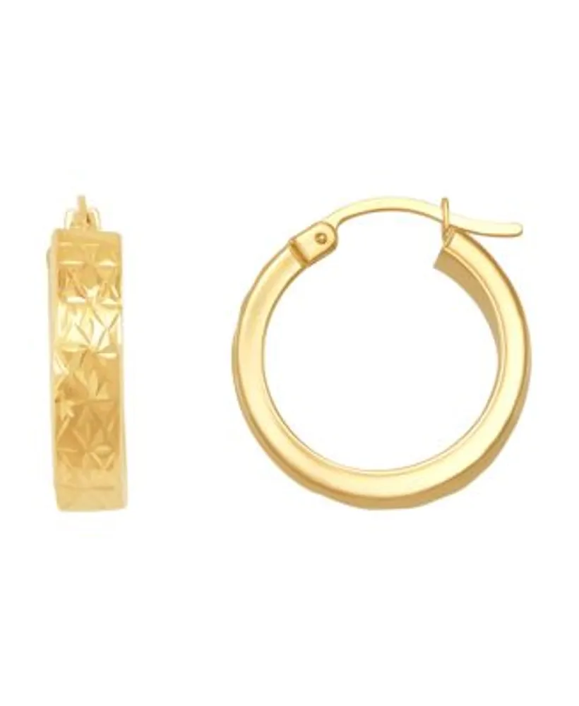 Macy's 14k Gold Large Polished Hoop Earrings - Macy's