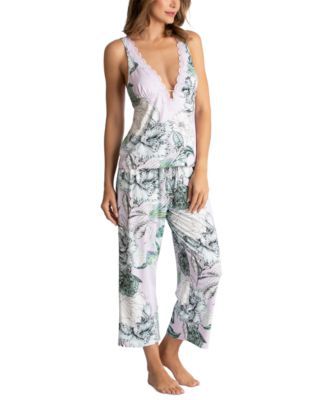 Palm Garden Cami & Cropped Pants Pajama Set