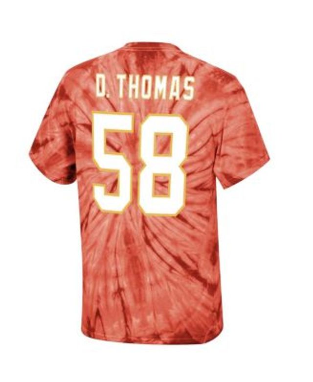 Men's Mitchell & Ness Derrick Brooks Orange Tampa Bay Buccaneers Throwback  Retired Player Name & Number Long Sleeve Top 