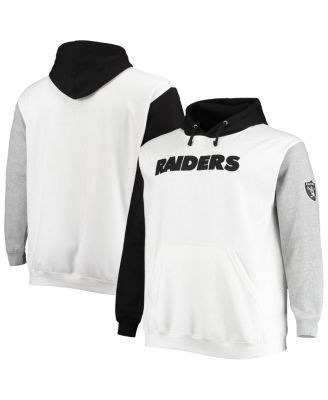 Nike Men's Black and Silver Las Vegas Raiders Colorblock Performance  Pullover Hoodie - Macy's