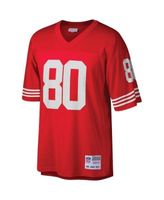 Men's Mitchell & Ness Jerry Rice Scarlet/Gold San Francisco 49ers 1994  Split Legacy Replica Jersey