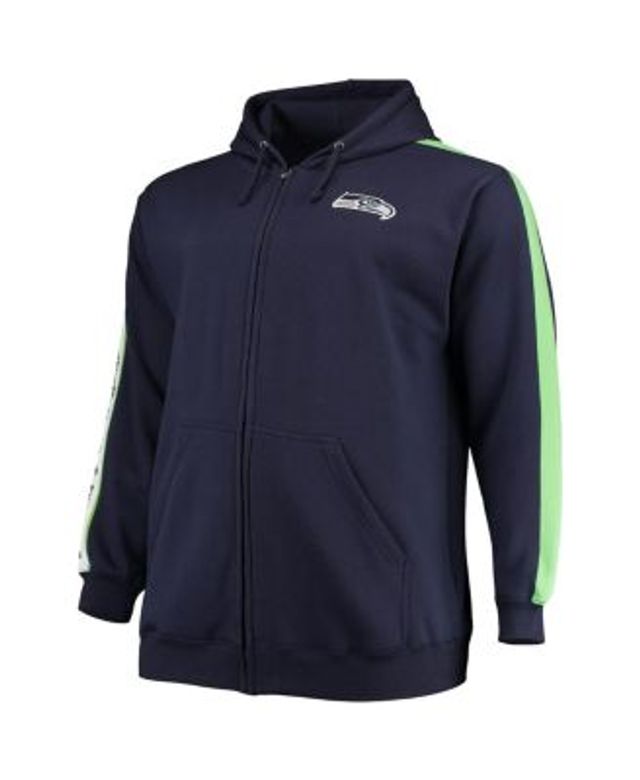 Men's Nike Navy Seattle Seahawks Surrey Full-Zip Hoodie Size: Medium