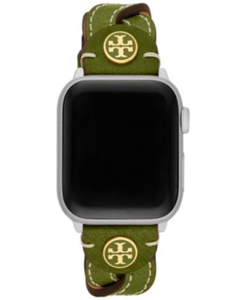 Tory Burch Braided Green Leather Band For Apple Watch® 38mm/40mm |  Montebello Town Center
